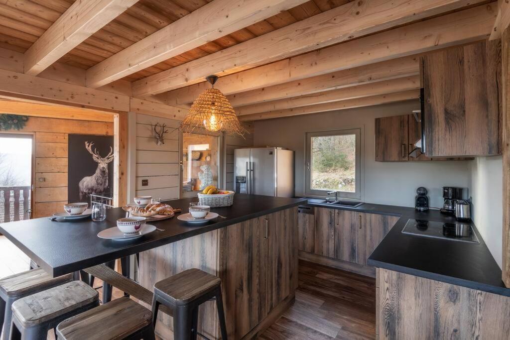 Luxueux Chalet Avec Vue Sur Les Pistes Et Le Hohneck Le Tholy Bagian luar foto